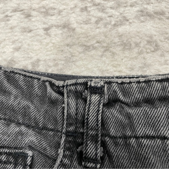 Guess by Georges Marciano Vintage Black Distressed Button Fly Tapered Leg Jeans - Picture 8 of 12